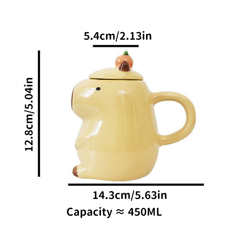 Fun 3D Capybara Mug Pair