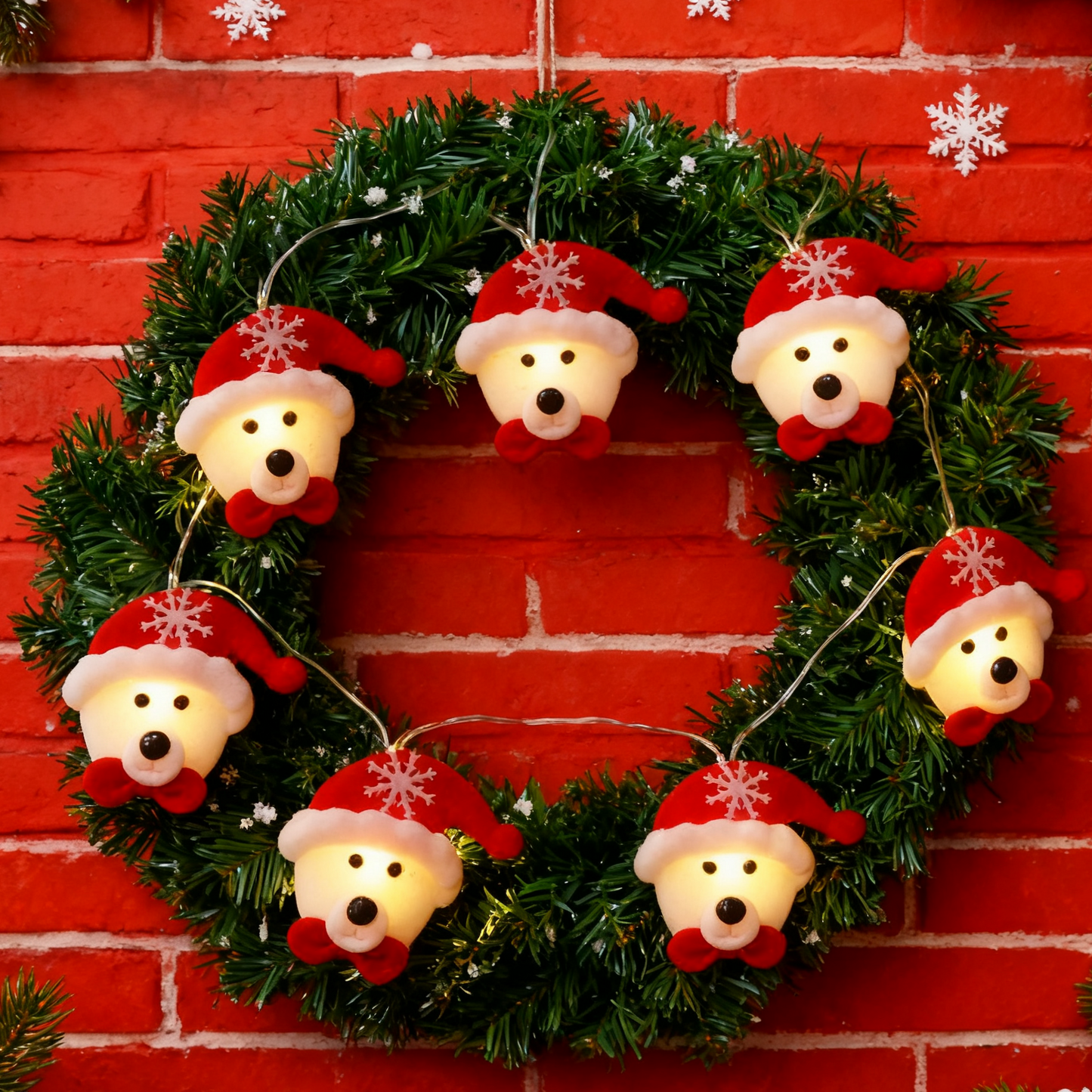 Non woven teddy bear Christmas light LED string