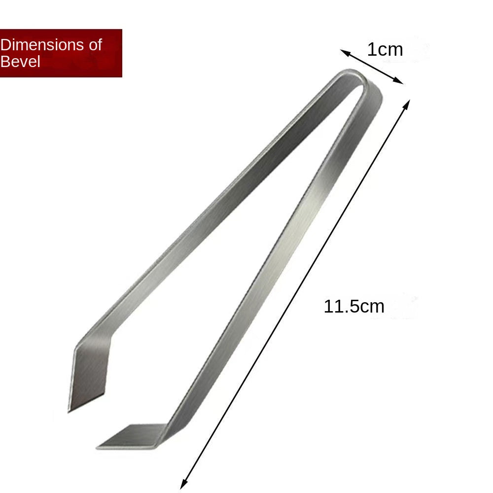 Stainless steel tweezers hair removal clip