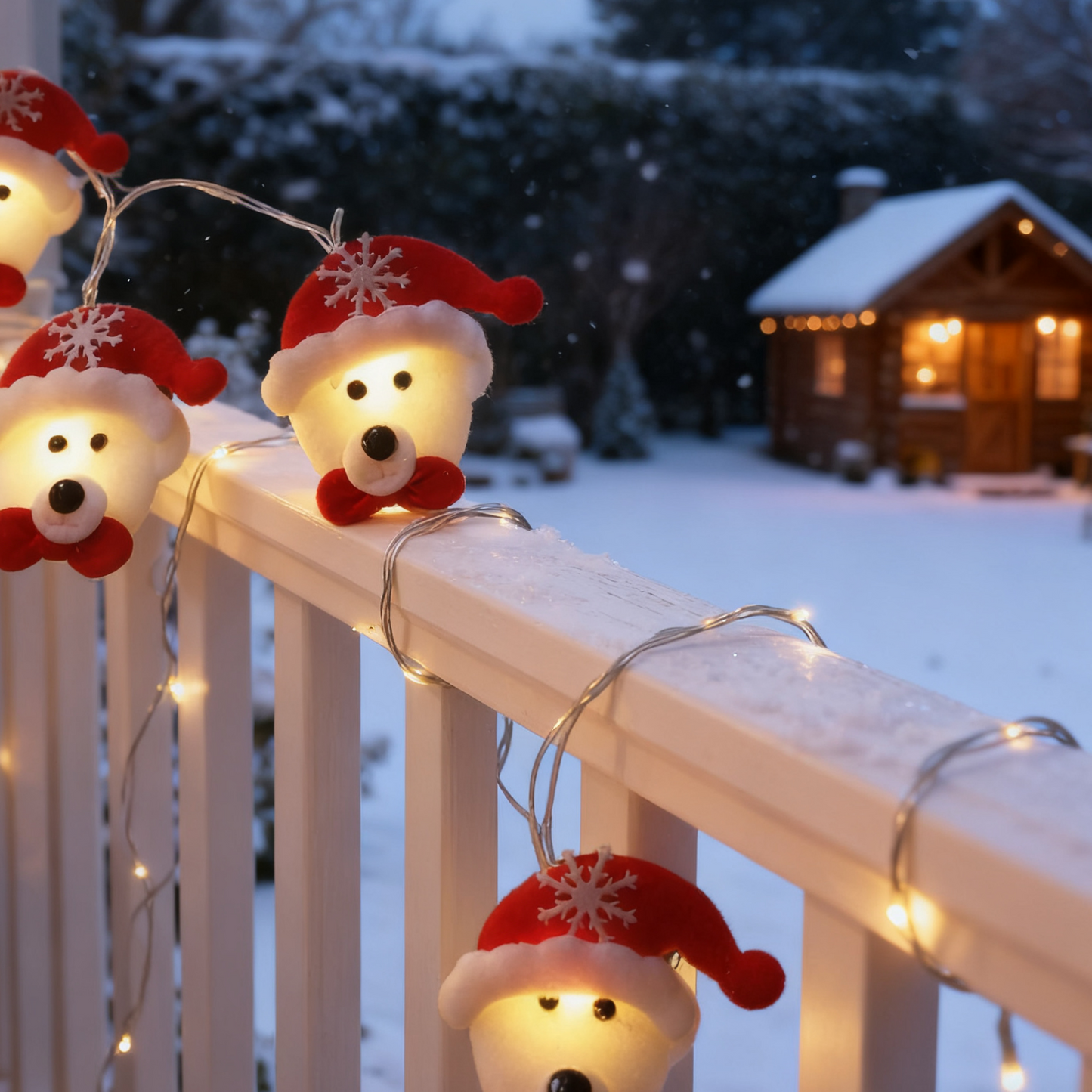 Non woven teddy bear Christmas light LED string