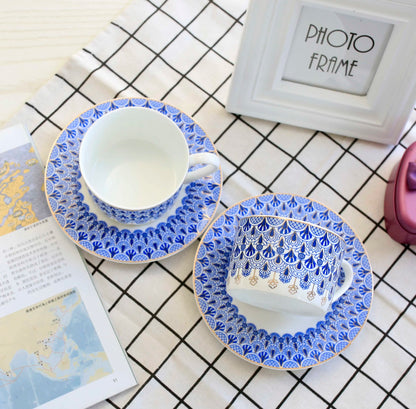 300ML, fine bone china coffee cup and saucer