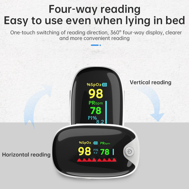 Reusable Lightweight Finger Pulse Oximeter