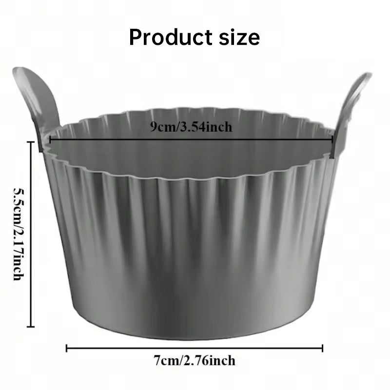 4-6 Reusable Silicone Air Fryer Mats