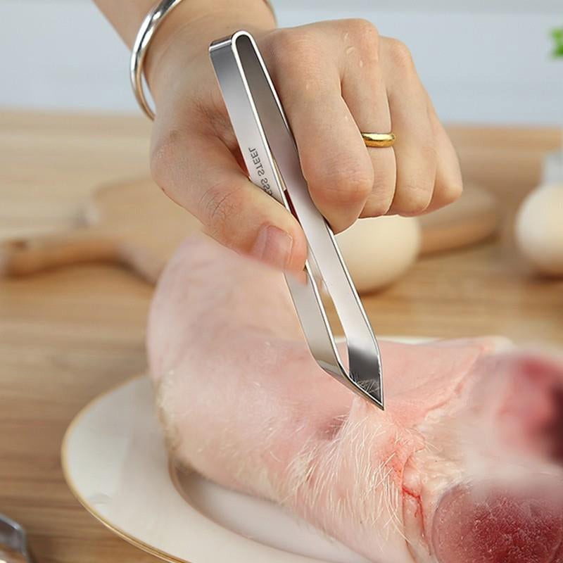 Stainless steel tweezers hair removal clip