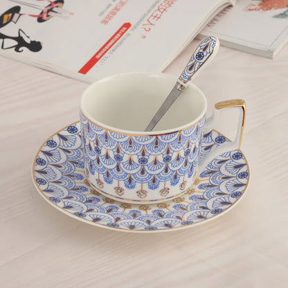 300ML, fine bone china coffee cup and saucer