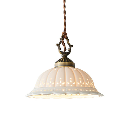 Copper bedside pendant light, small pendant light