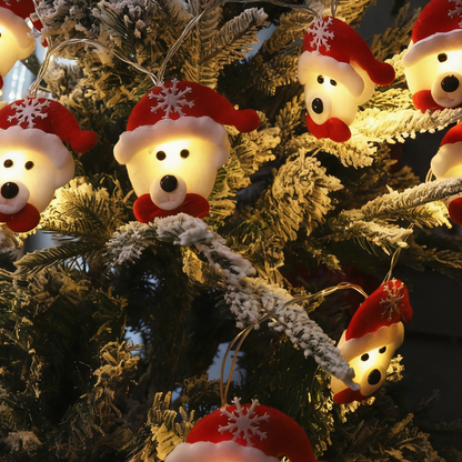 Non woven teddy bear Christmas light LED string
