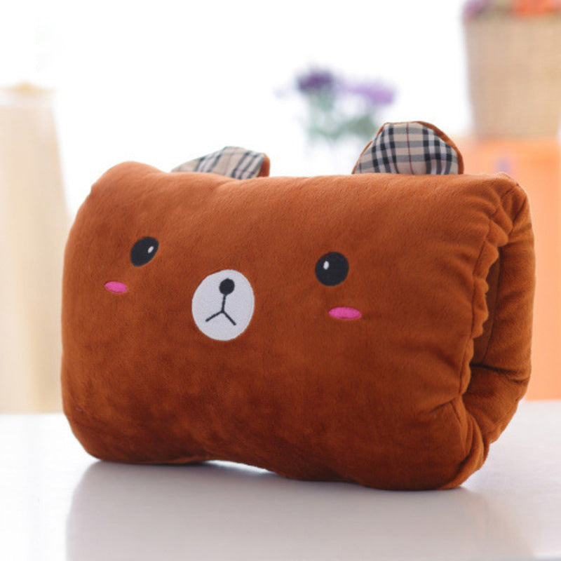 Animated nap pillow warm hand cover
