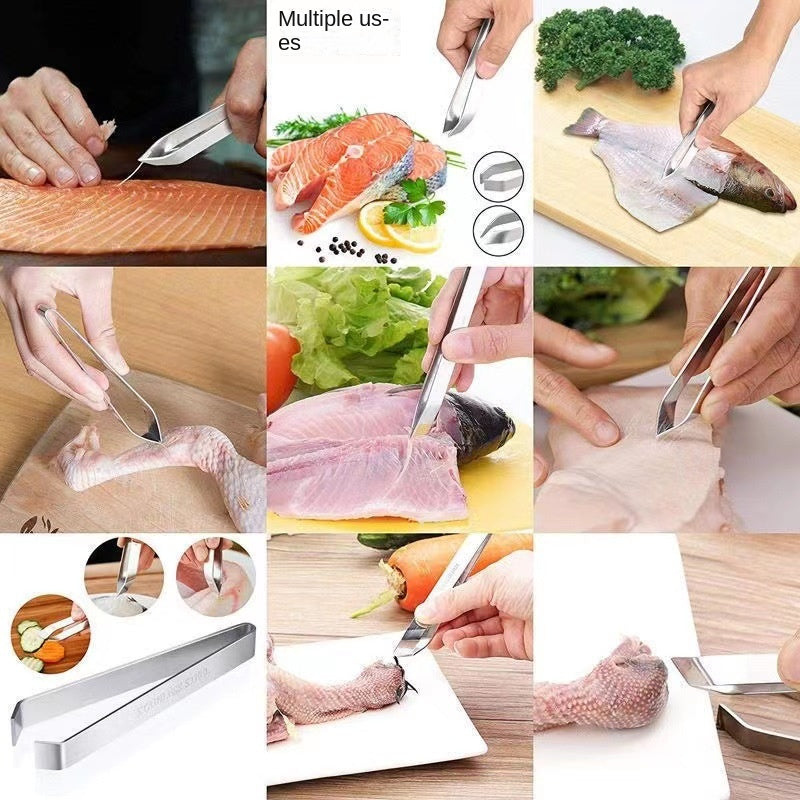 Stainless steel tweezers hair removal clip